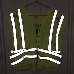 3C Security Yellow Reflective Vest Fits XXL to XXXXXL
